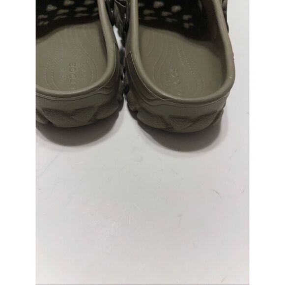 Crocs Comfort Off-road Sport Slip On Clogs With adjustable Strap Tan Mens 9 - Picture 7 of 7